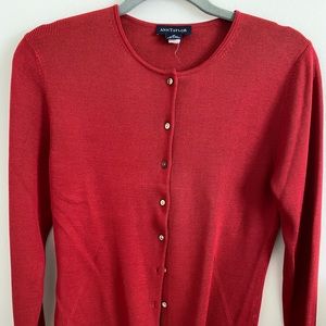 ♦️Ann Taylor Silk Cardigan - Medium